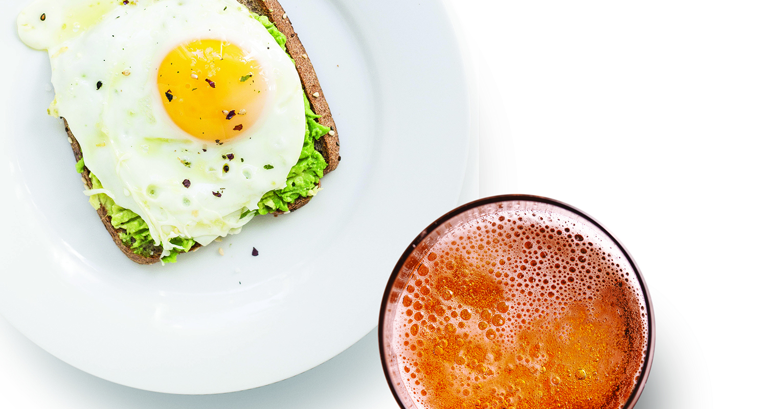 Beer and egg toast