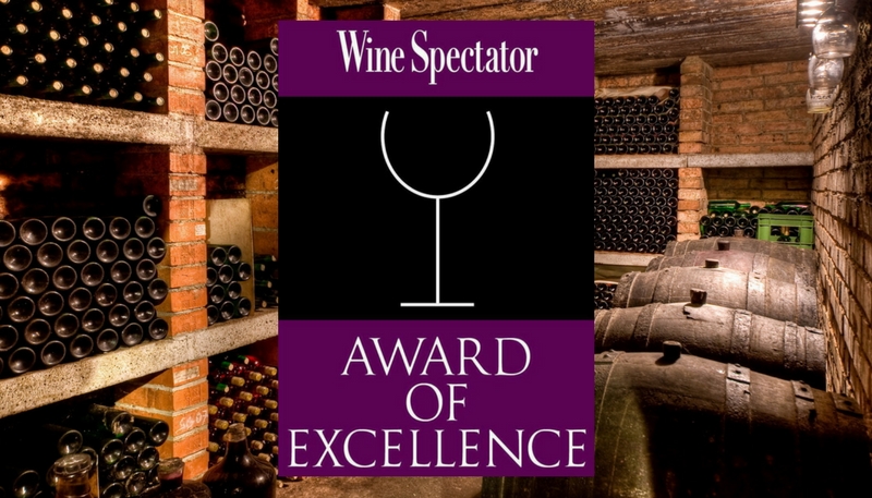 2016 Wine Spectator Award for Excellence.