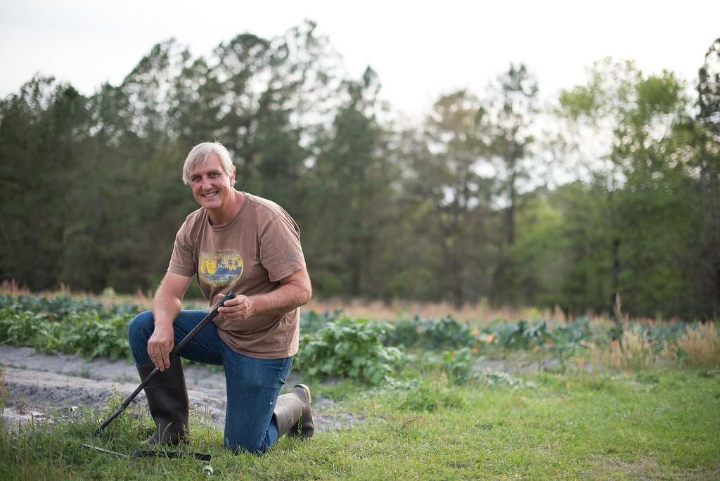Farmer Simon of Urban Folk Farm in Jacksonville, Florida