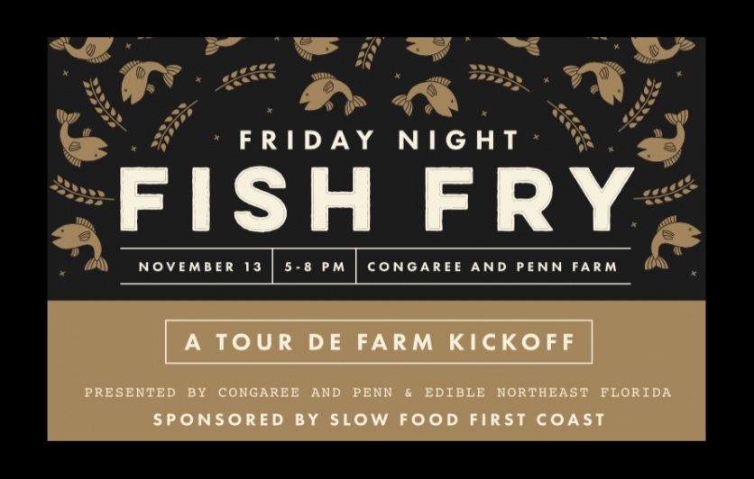 Fish fry at Congaree and Penn Farm to Kick off the Slow food tour de farm 2015