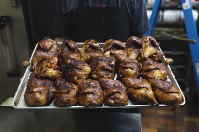 BBQ chicken at Bonos in Jacksonville