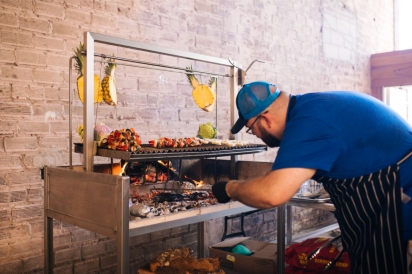 chefs cooking at urban asado