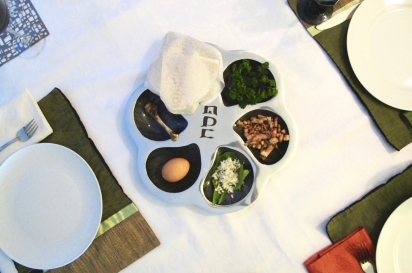 symbolic foods on a seder plate