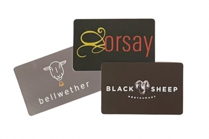 black sheep, orsay and bellwether gift cards