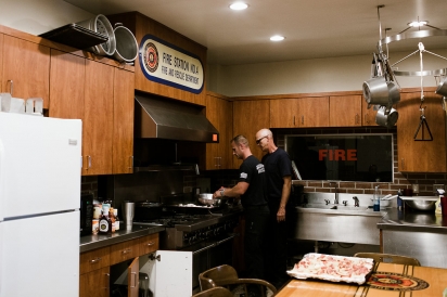 cooking at the firehouse
