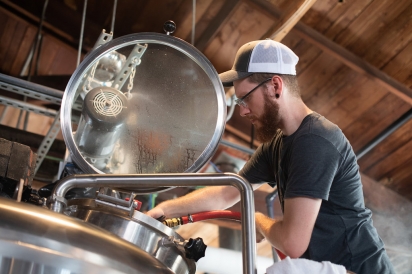 Brewing Beer at Persimmon Hollow Brewing in Deland, Florida