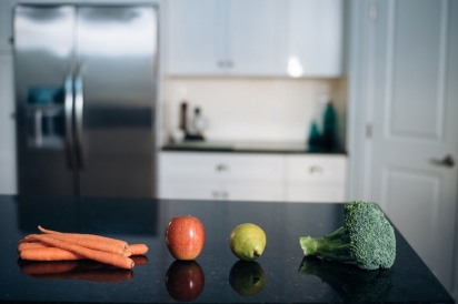 Veggies on a counter