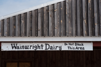 Wainwright Dairy Farm Sign