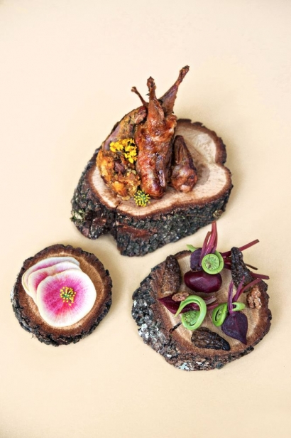 art as food on wood for the chefs canvas cookbook at the cummer museum in jacksonville 