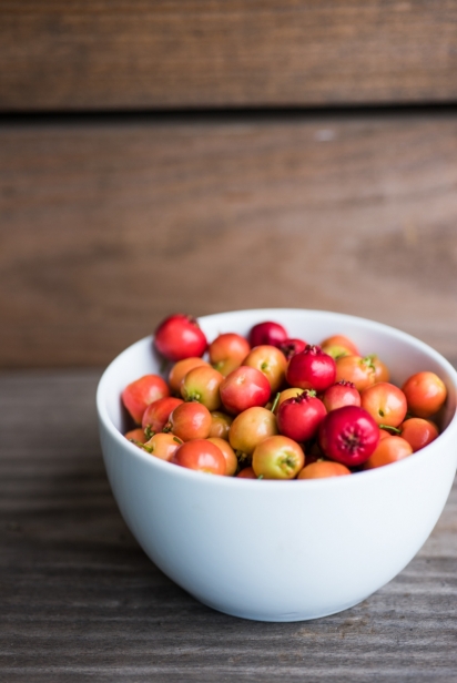 mayhaw fruit in a bowl