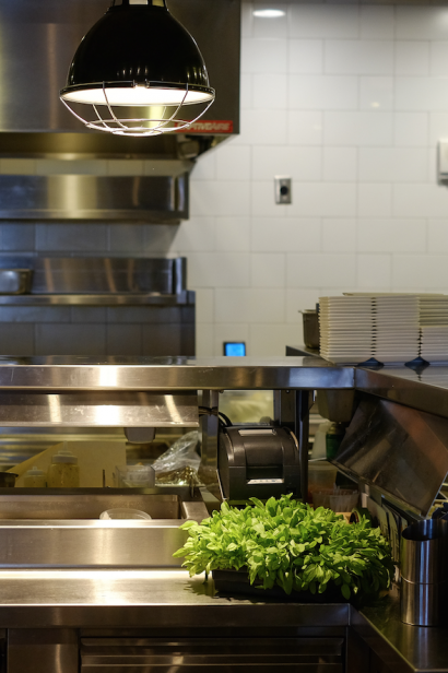 Fresh herbs delivered to the kitchen at moxie florida in jacksonville