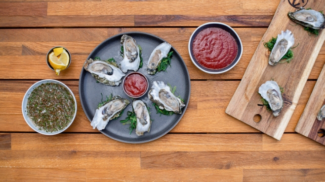 Cocktail Sauce and Oysters