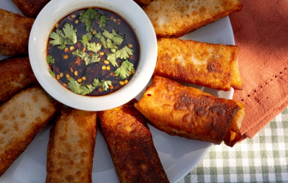 sweet potato spring rolls