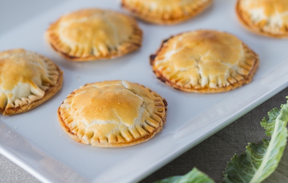 Leaves and cheese hand pies