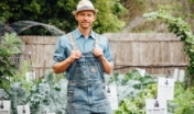 man in overalls
