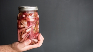 Chef Ryan Randolph and Pickled ramps