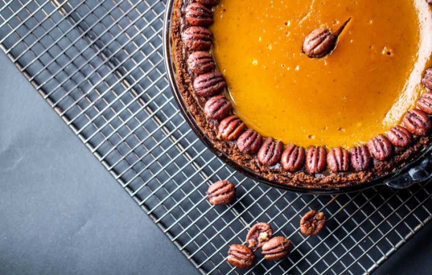 ginger crust pumpkin pie